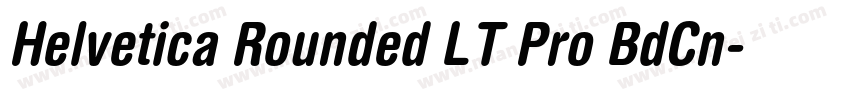 Helvetica Rounded LT Pro BdCn字体转换